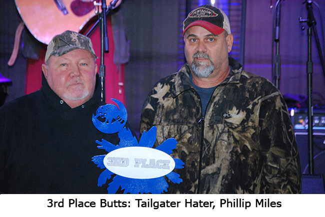 butts 3rd place