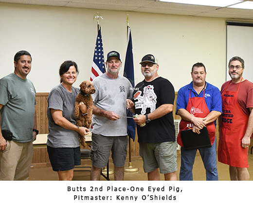 Butts 2nd place