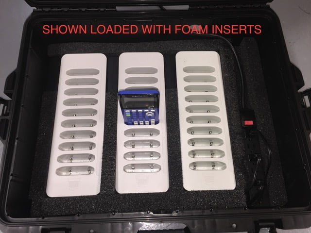 The 60% available (plugged in, not charging) message indicates that this sort of setting may be enabled. Hard Case Storage for 30 TI-84 Plus CE with 3 Charging