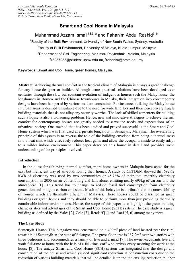 Smart And Cool Home In Malaysia