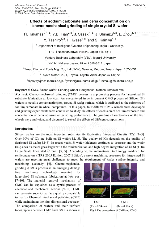 An official website of the united states government the forms on this pa. Effects Of Sodium Carbonate And Ceria Concentration On Chemo Mechanical Grinding Of Single Crystal Si Wafer Scientific Net