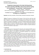 Temperature Measurement In The Rotary Forming Process Of A