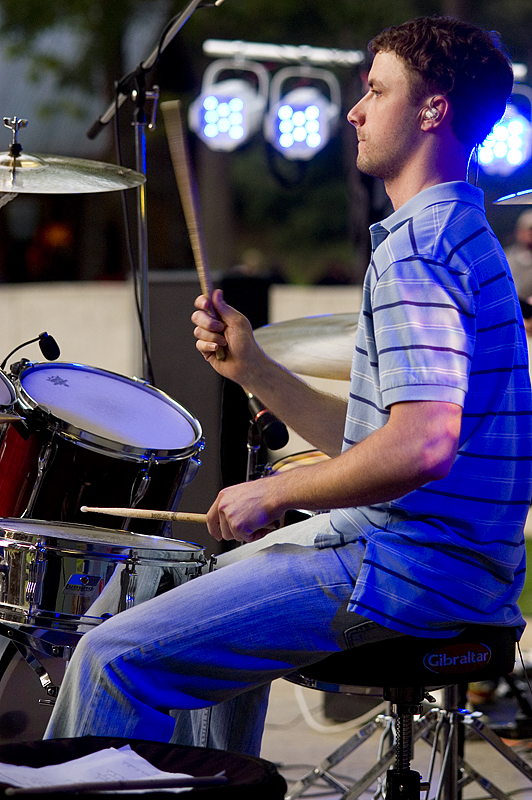 BJ Playing the Drums at Summer Swing BJ Playing the Drums at Summer Swing