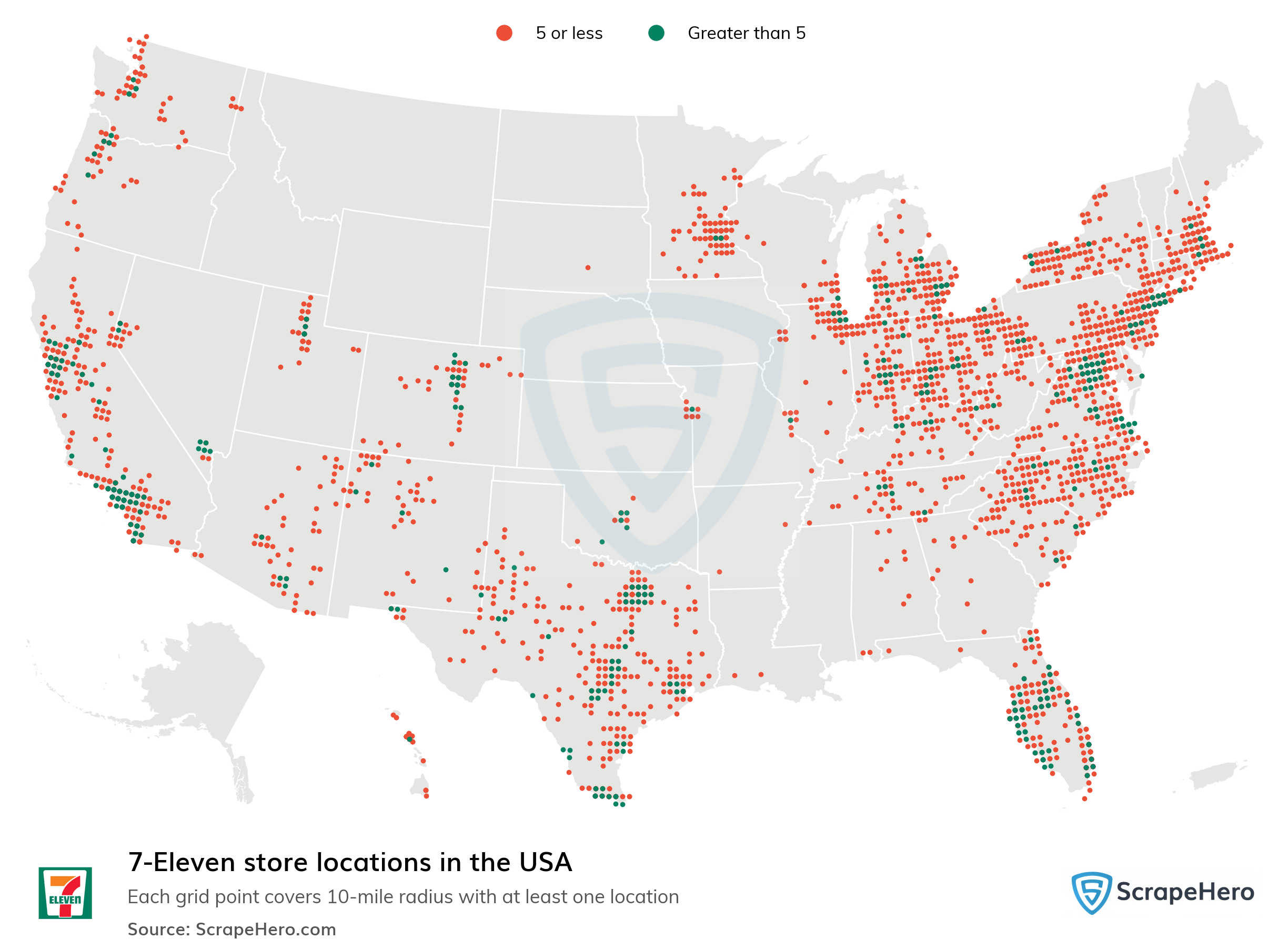 Number Of 7 Eleven Locations In The USA In 2026 ScrapeHero 7eleven USA 