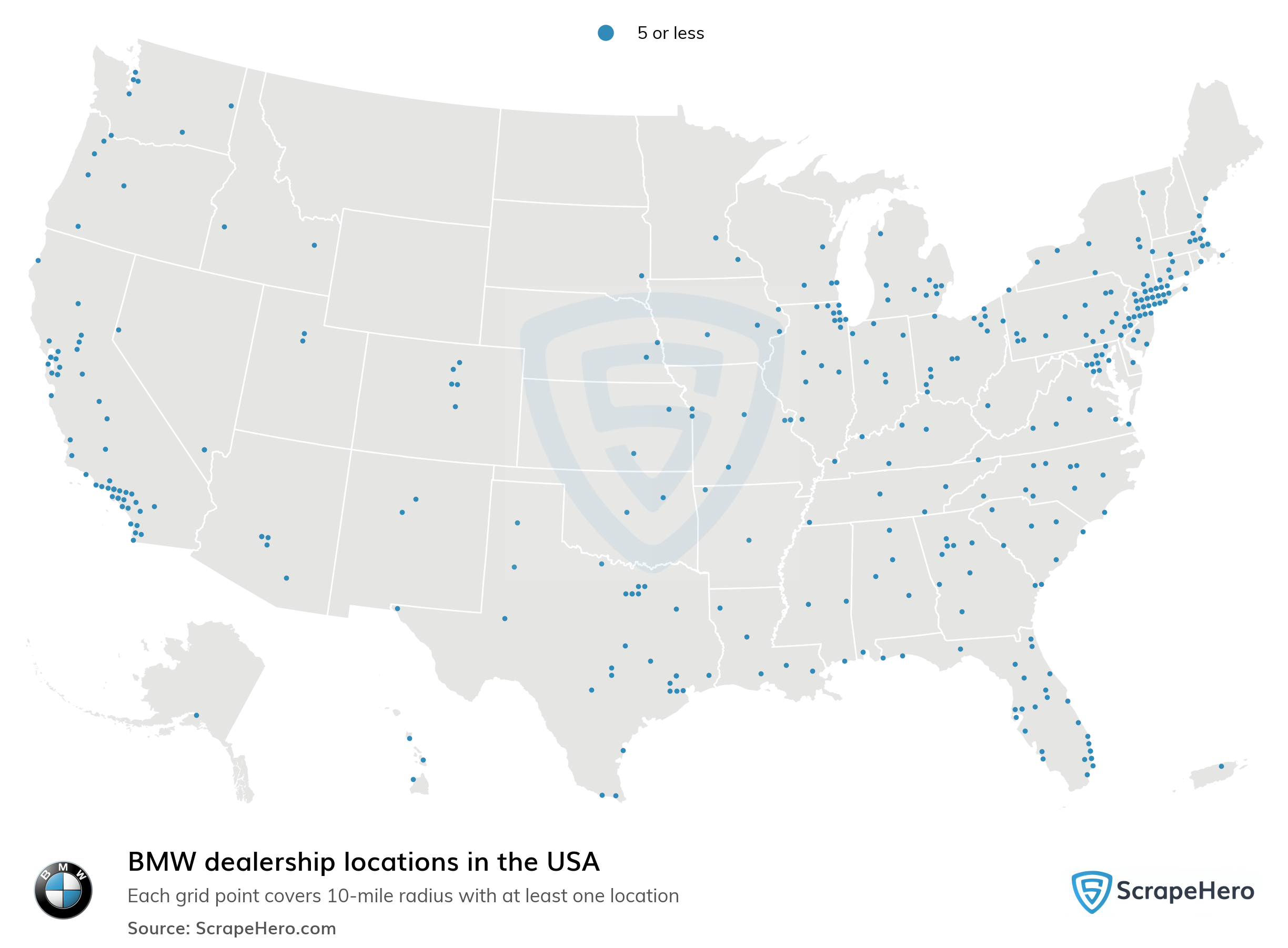 Number Of BMW Locations In The USA In 2026 ScrapeHero BMW USA 
