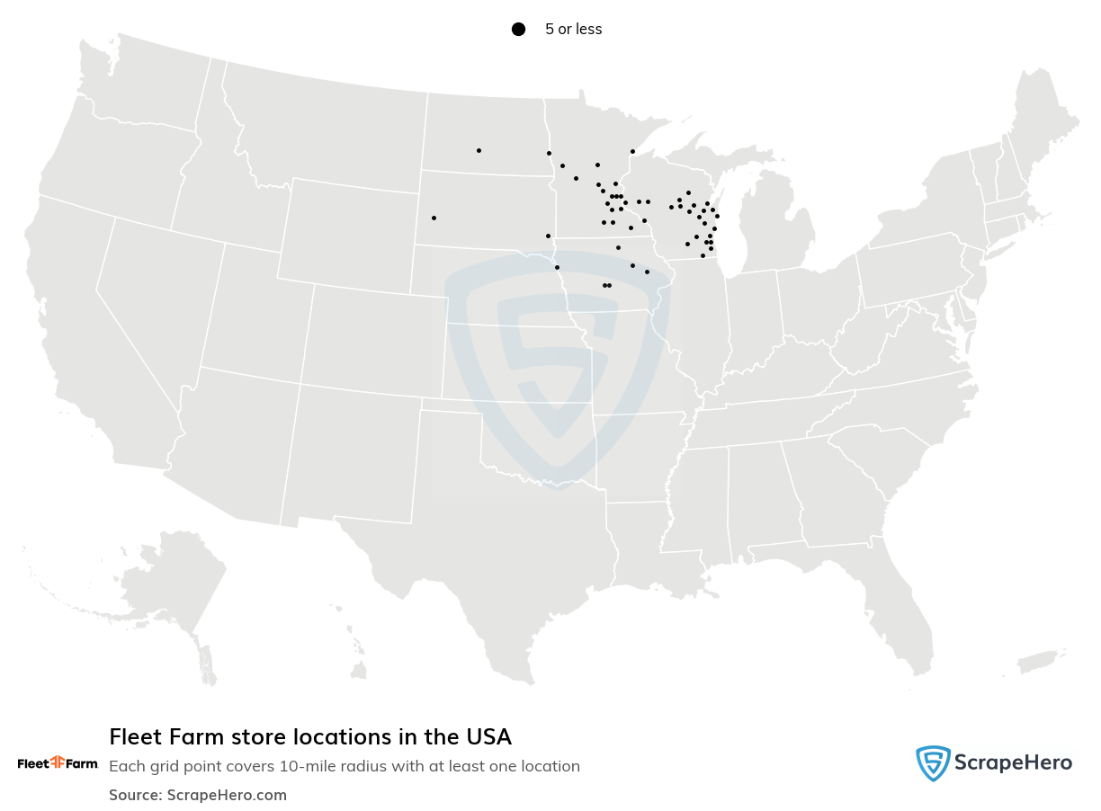 Number Of Fleet Farm Locations In The USA 2026 Scrapehero 100DPI.