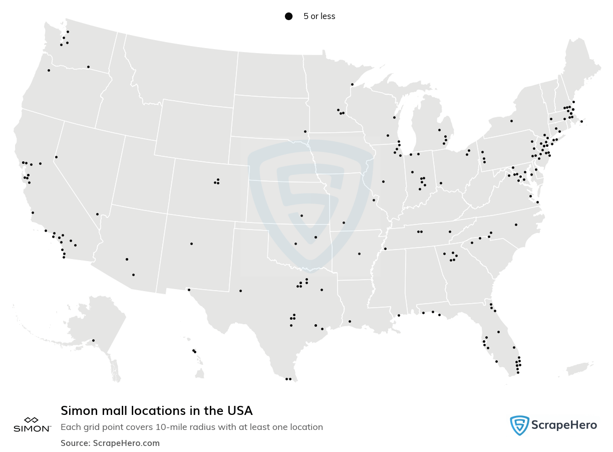 Number Of Simon Locations In The USA In 2026 ScrapeHero Simon USA 100dpi 