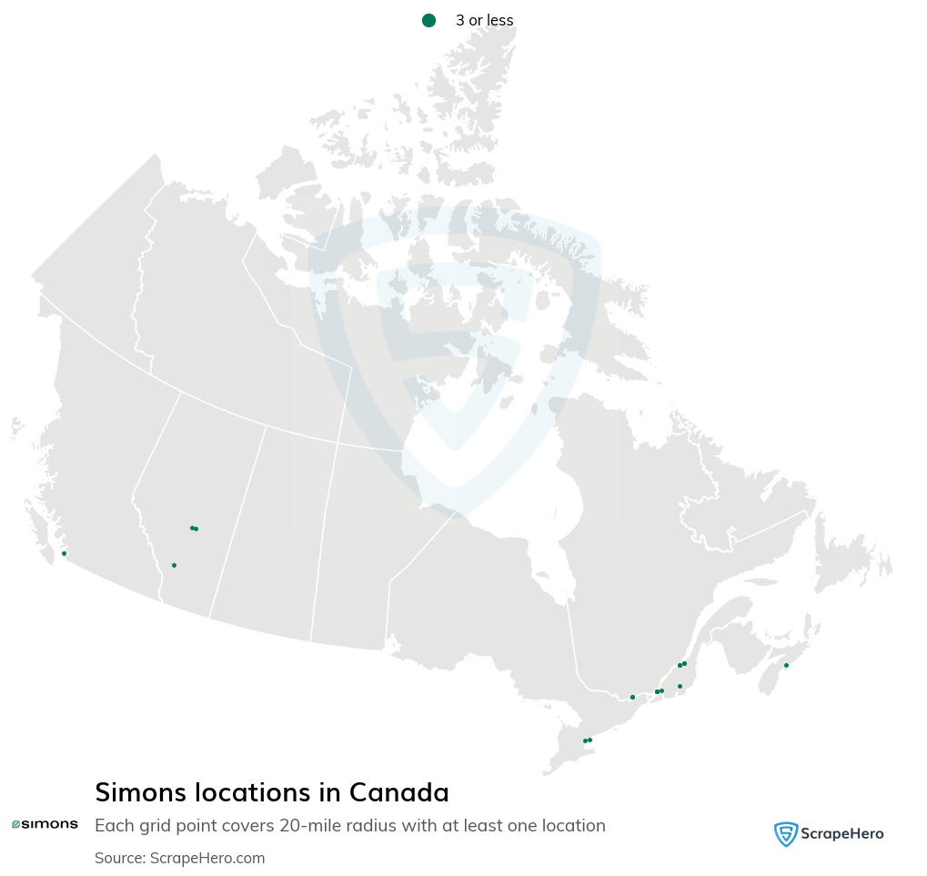 Number Of Simons Locations In Canada In 2026 ScrapeHero Simons Canada 100dpi 