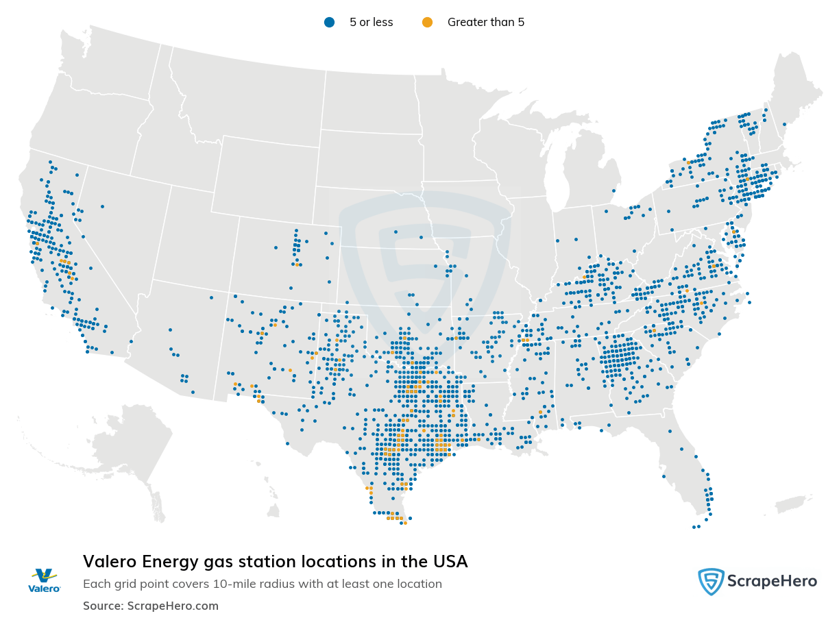 10 Largest Gas Stations In Florida In 2026 Based On Locations ScrapeHero Valero Energy USA 100dpi 