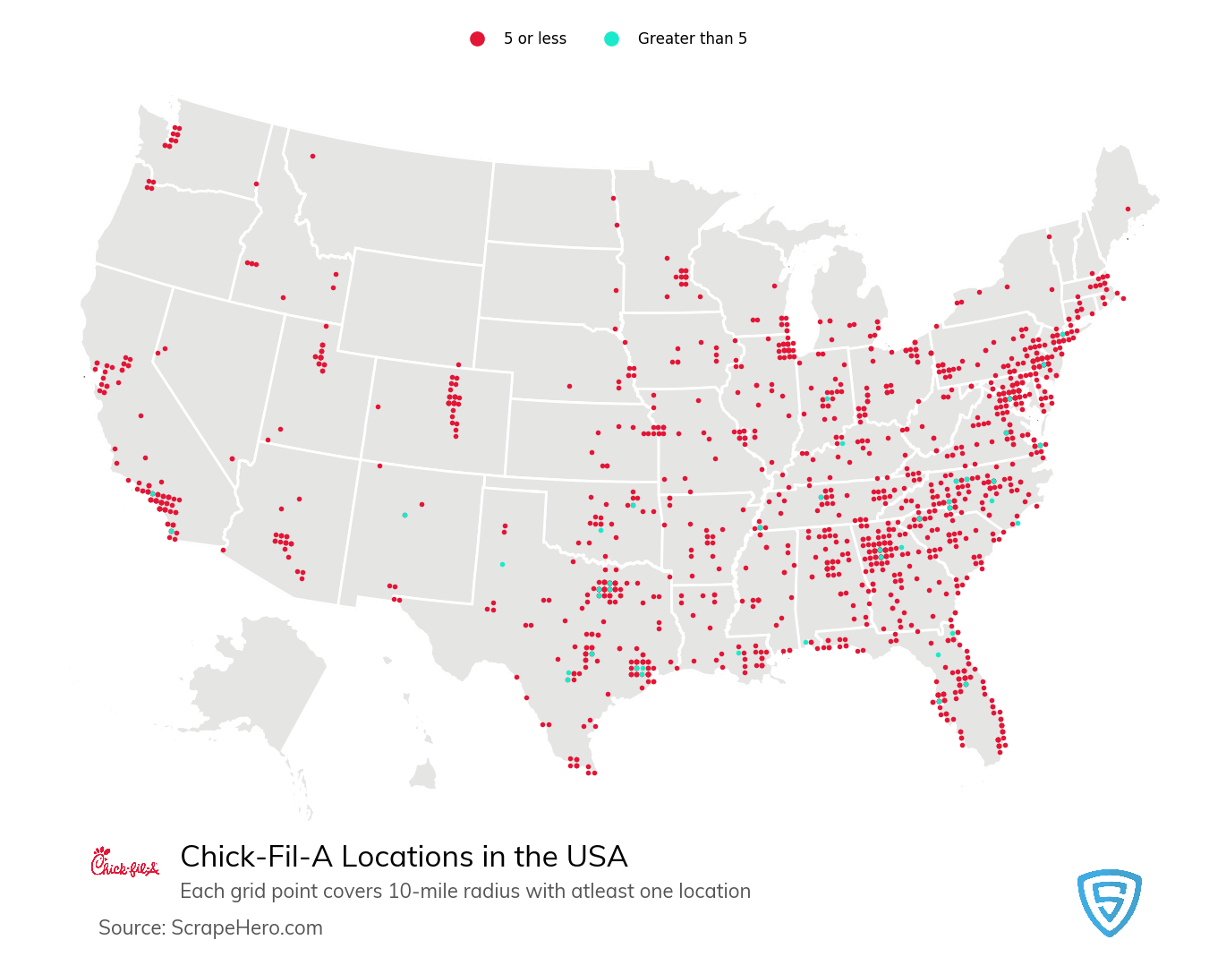 Craving Chicken Exploring The ChickfilA US Map Chick Fil A USA 