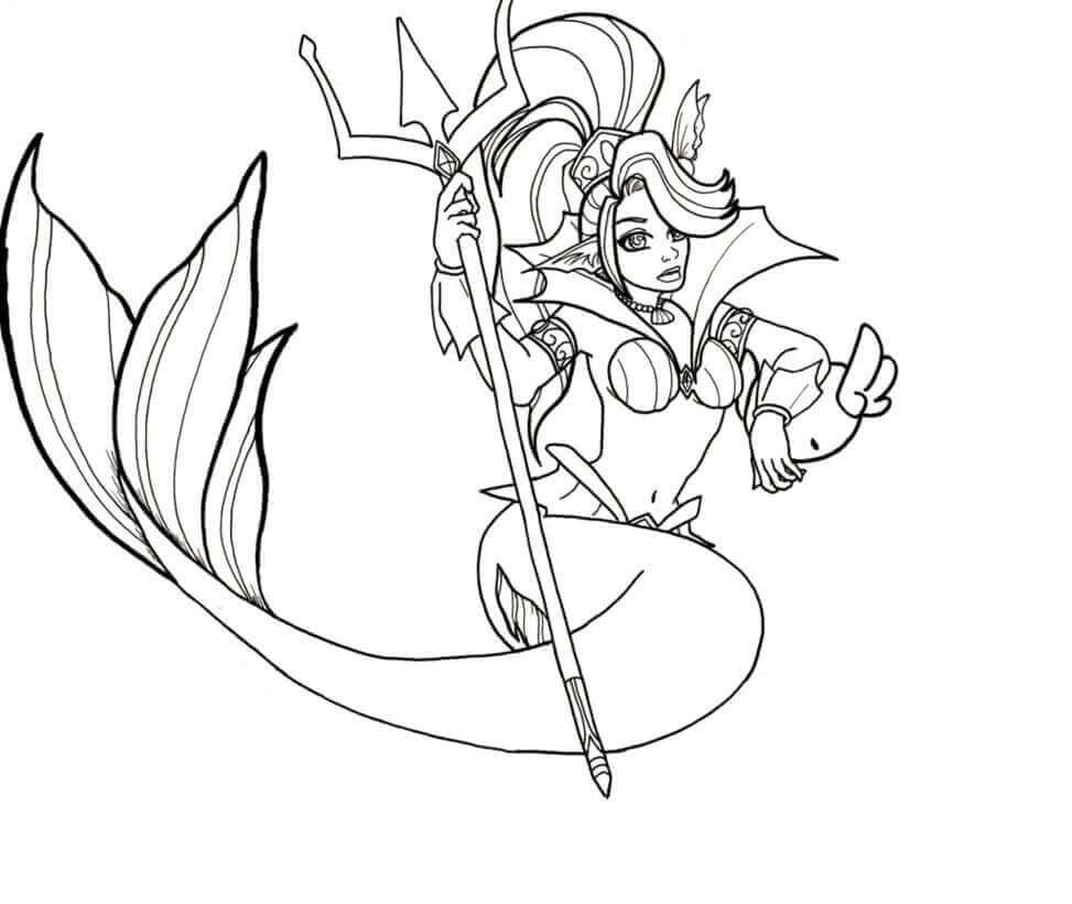 30 stunning mermaid coloring pages