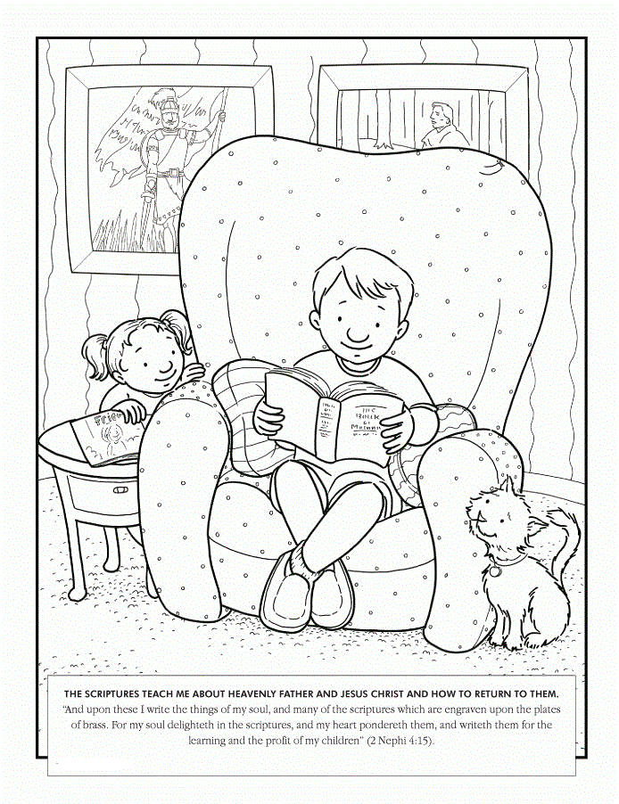Latter day saints (lds) coloring pages