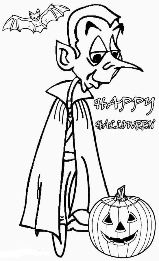 30 free printable vampire coloring pages