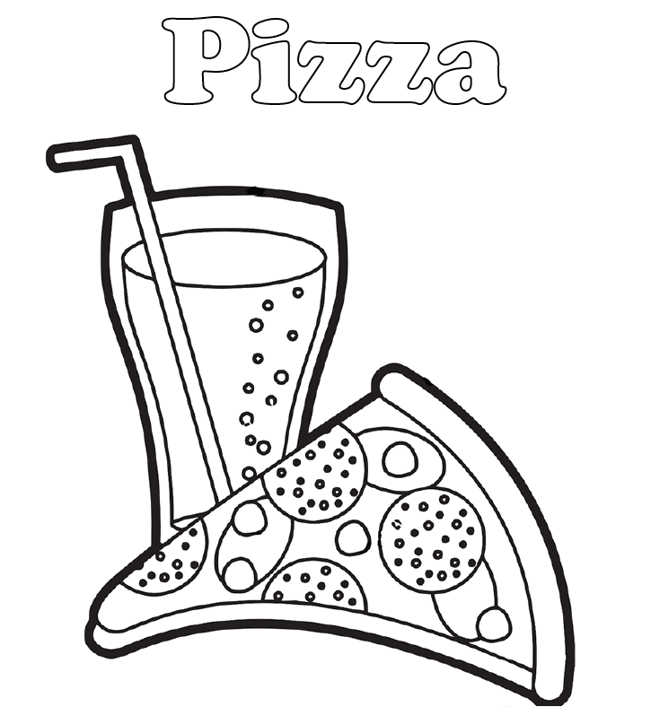 34 free pizza coloring pages printable