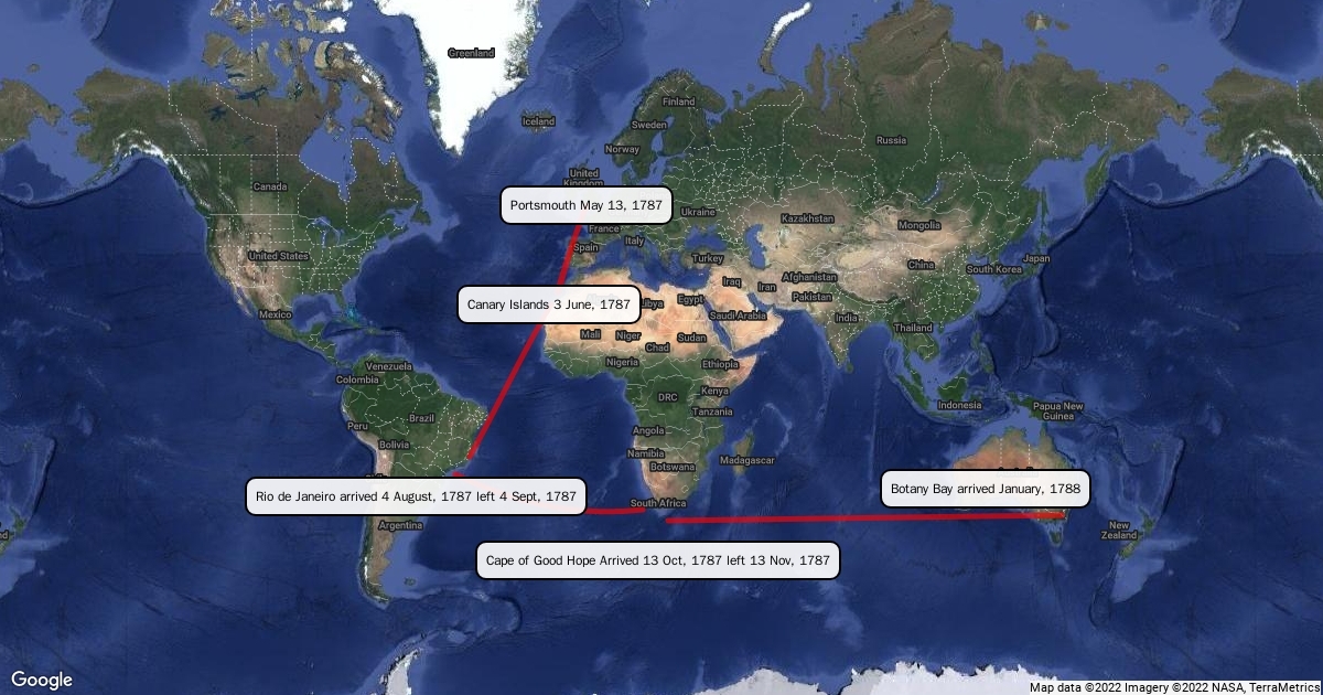 Route Of First Fleet Scribble Maps Thumb 1200x630 