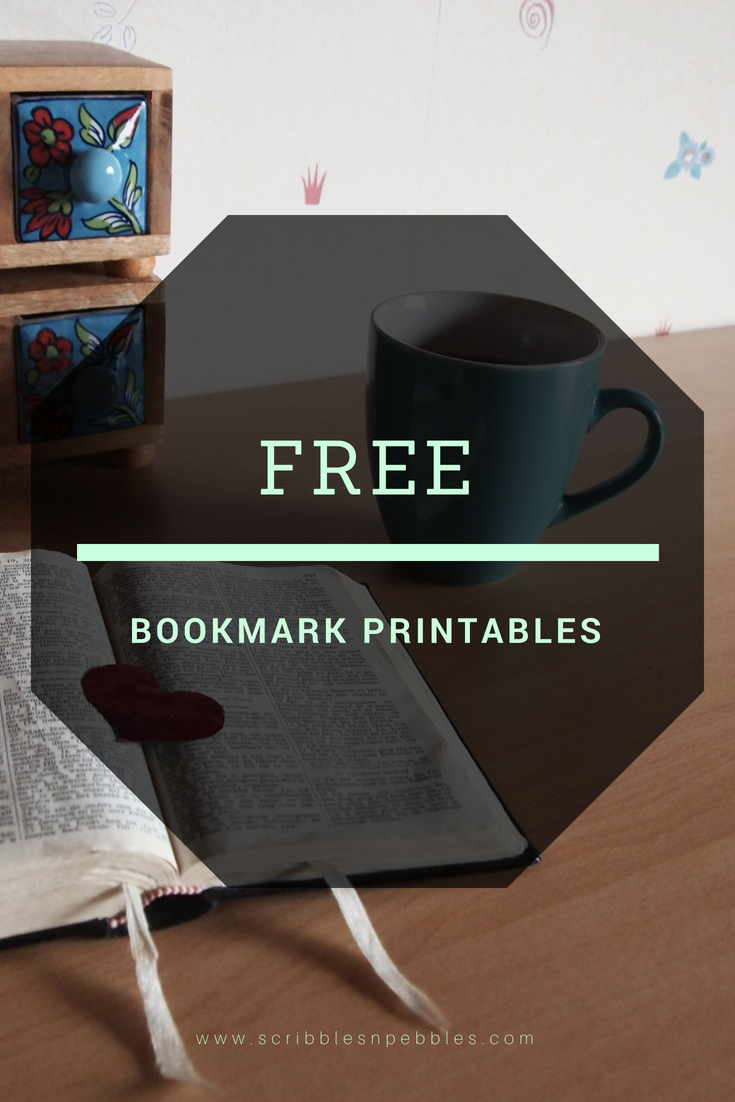 free bookmark printables pin scribbles pebbles