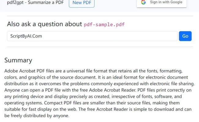 Summarize And Chat With Large PDF Files Using ChatGPT