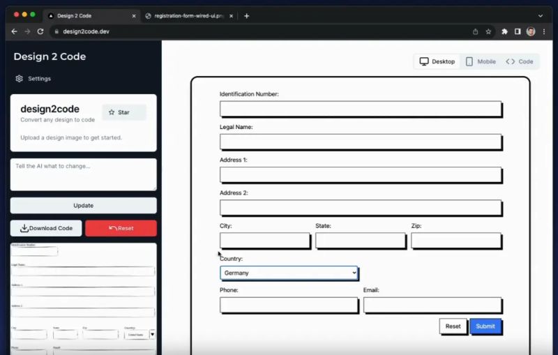 Generate Perfect Front End Code Using Ai - Desktop Mountain Illustrations for Desktop