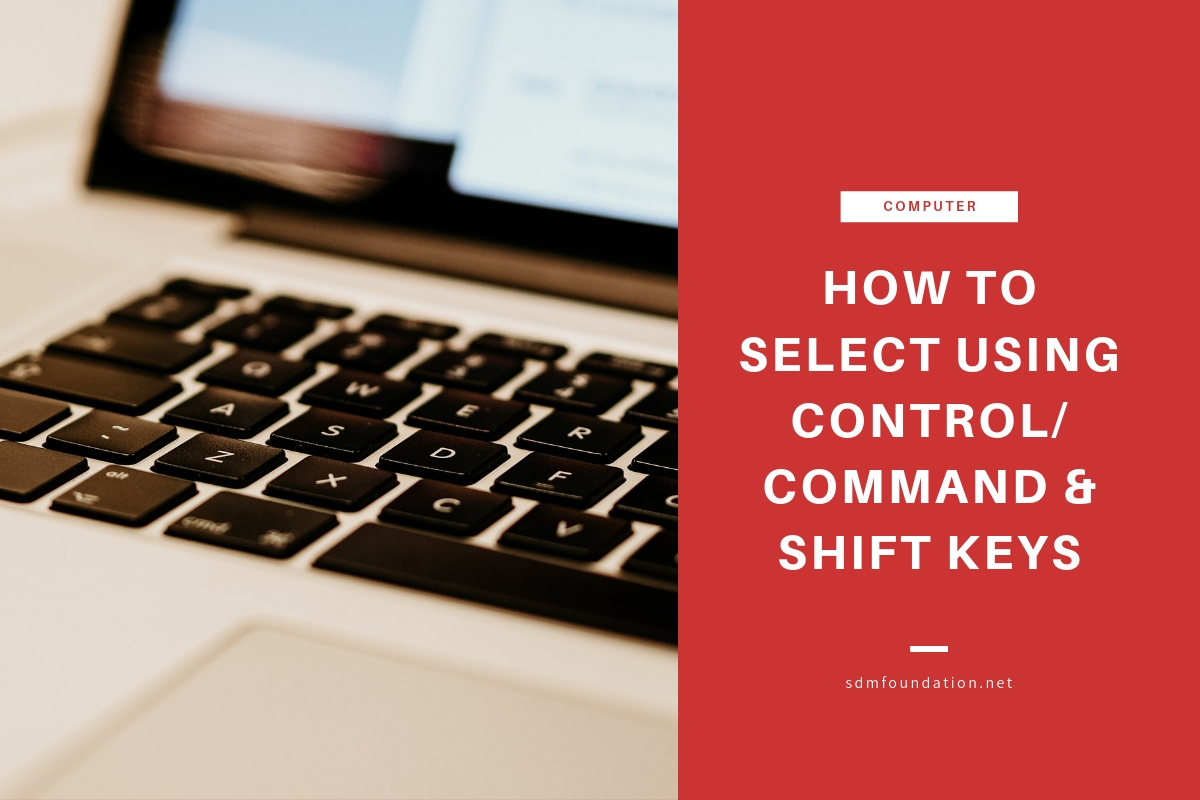 How to select using control_command and shift keys