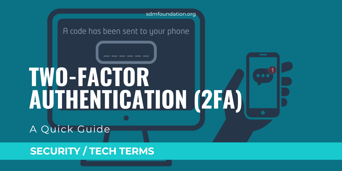 Background image is clip art of computer waiting for a code, and a hand holding a cell phone with a text message notification
