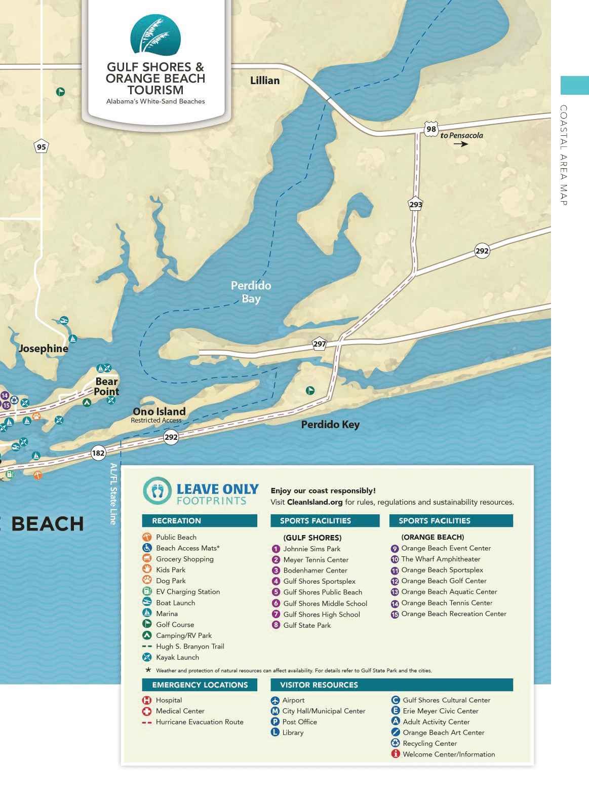 Alabama Gulf Coast Map Map 3 