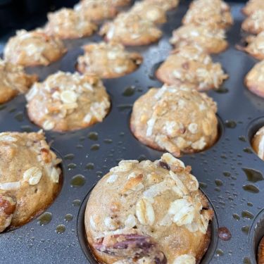 Coconut Streusel Banana Muffins (A Seat at the Table)