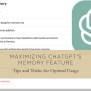 ChatGPT Memory Feature: How It Works And How To Use It - Seber Tech