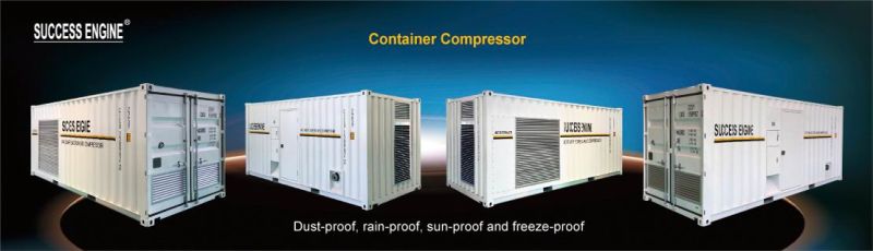Containerised Portable Air Compressor Package - Vintage Image Collection - 4K Quality