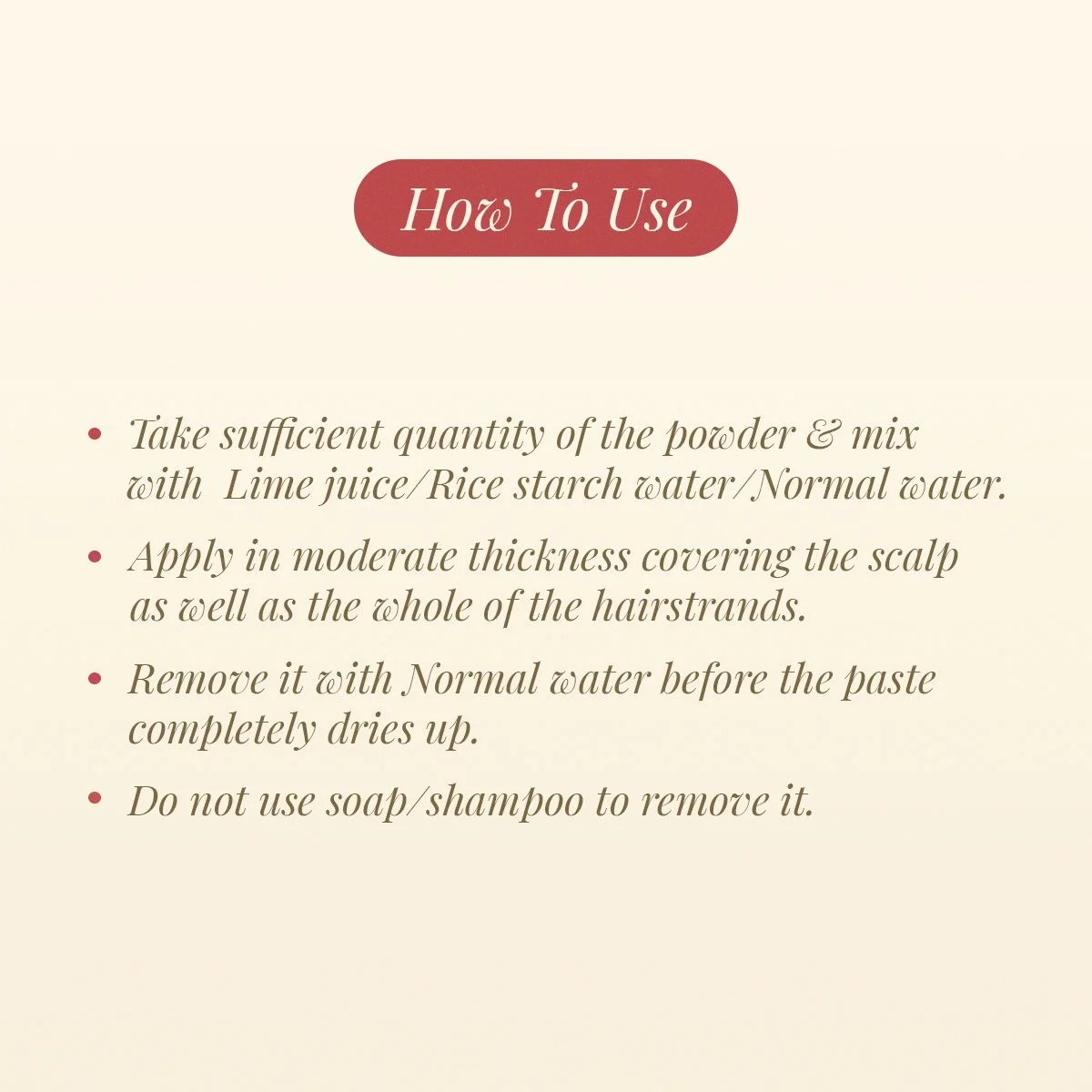 Scalp clear hair pack