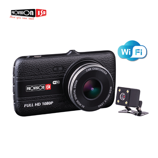 מצלמת רכב דו כיוונית pr-2400dcv-w כולל Wifi