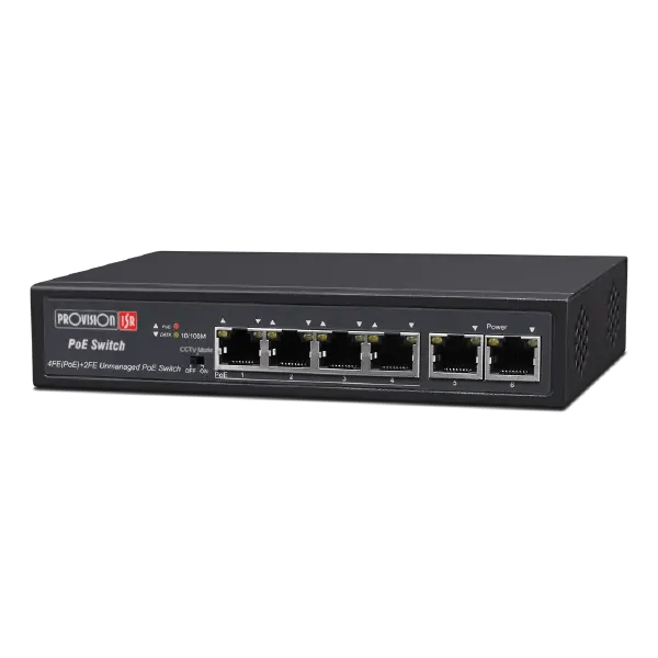 סוויץ Provision PoES-0460C+2I-V2 PoE