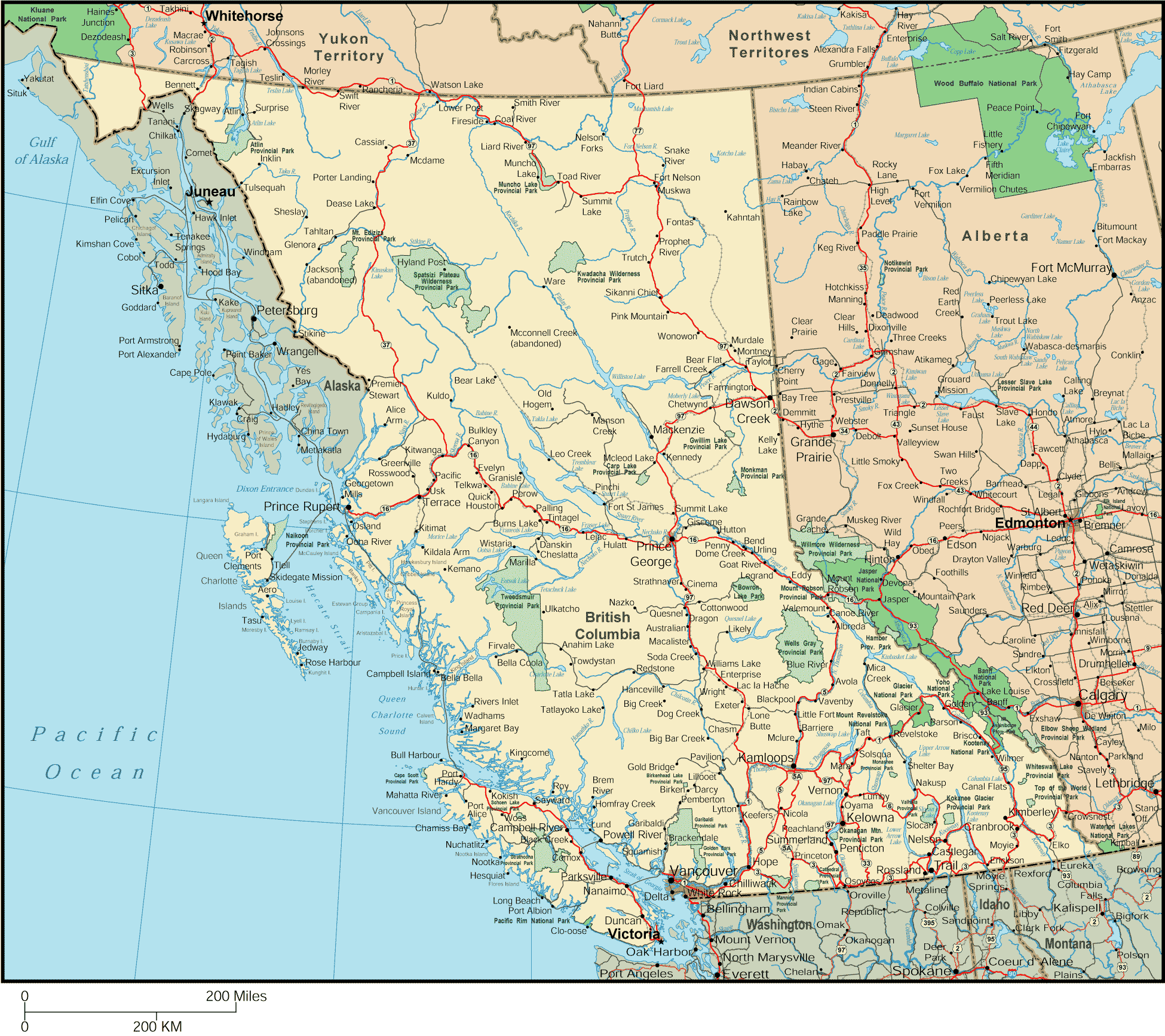 google map of british columbia security guards companies