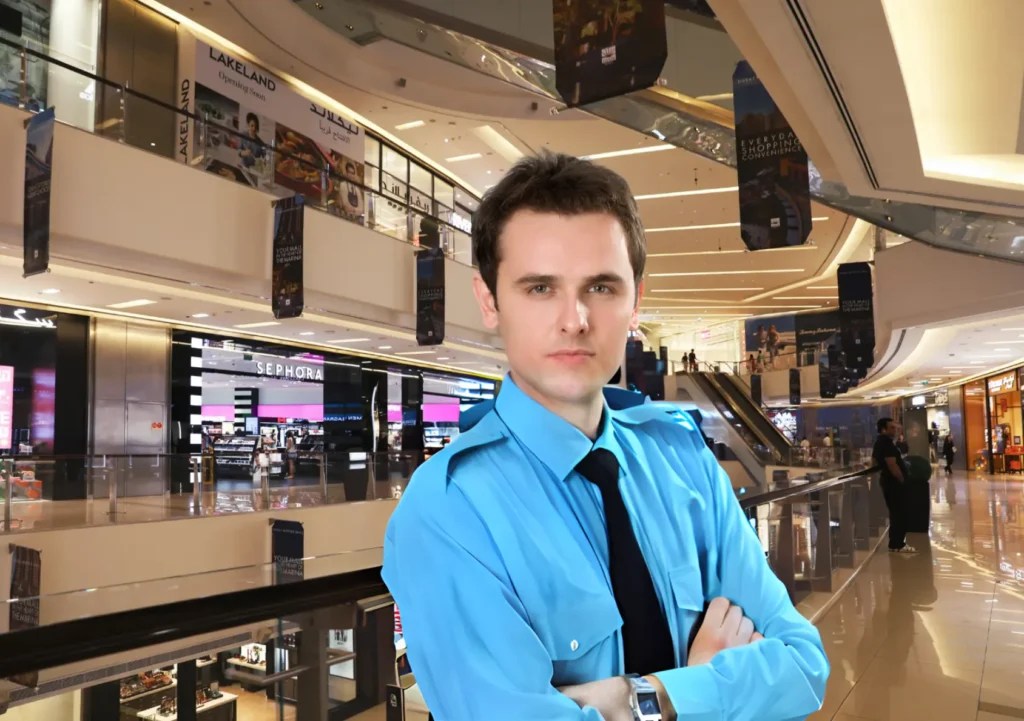 Shopping mall security guard services in california