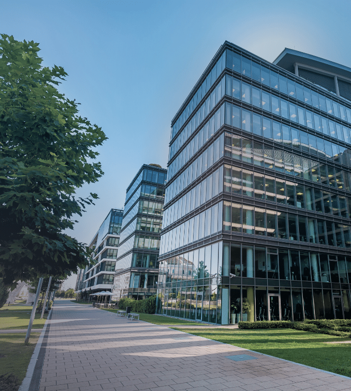 exterior of modern office building