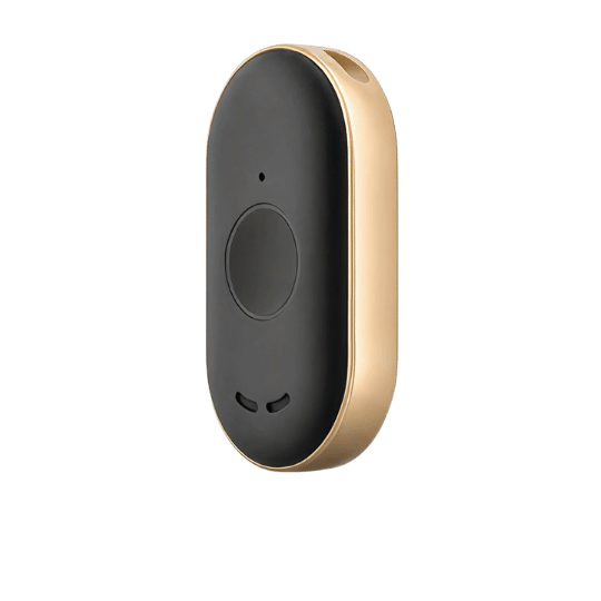The SafeONE medical alert device in gold and silver finishes