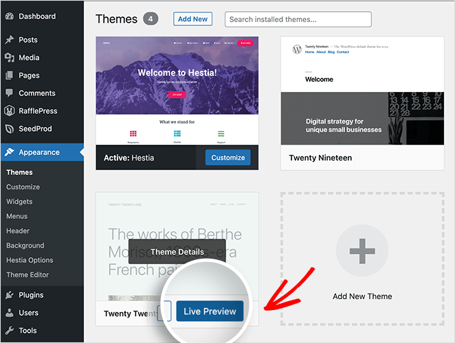 You can show the featured image or the first image/video/audio in the post content. How To Preview Your Wordpress Site Before Going Live