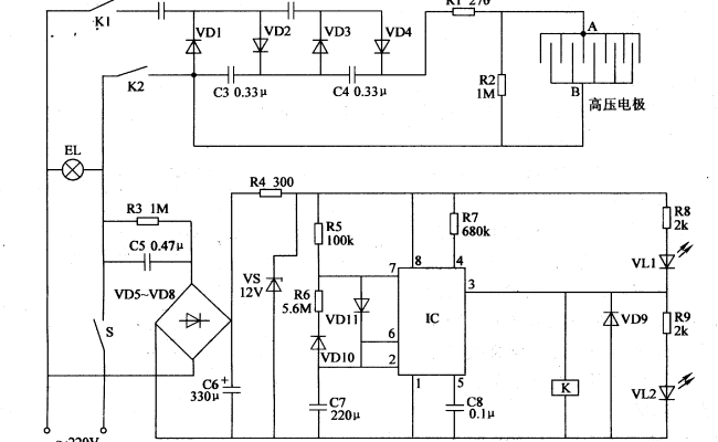 Electronic Pest Killing Lamp (4) - Control_Circuit - Circuit Diagram - SeekIC.com
