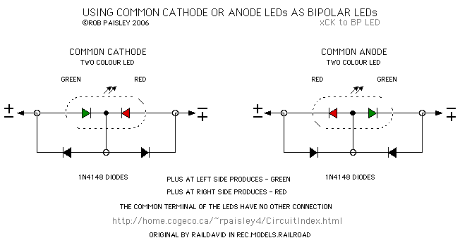 Using Common Cathode Or Anode Leds As Bipolar Leds Using Common Cathode Or Anode Leds As Bipolar Leds