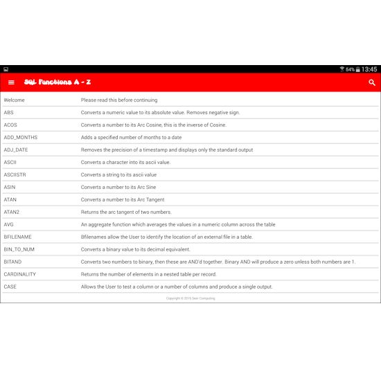 Oracle Sql Functions Android Reference App Seer Computing - Gradient Art Collection - Desktop Quality