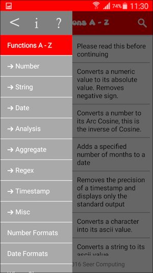 Oracle Sql Functions Android Reference App Seer Computing - Best Gradient Photos in Mobile