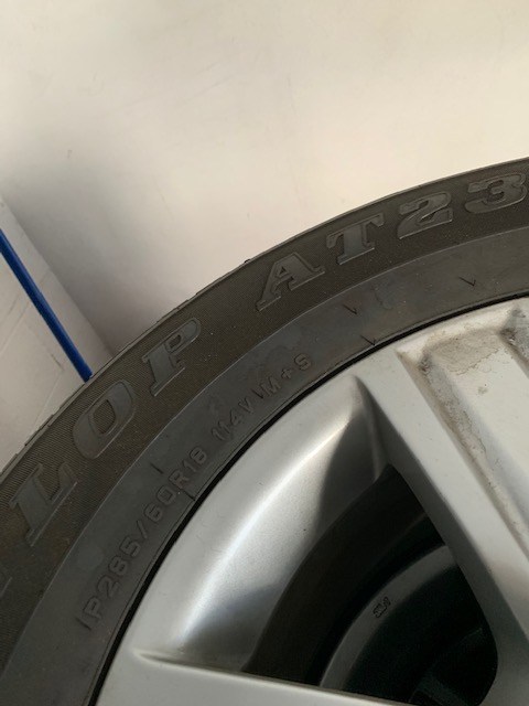 Toyota rims and tires