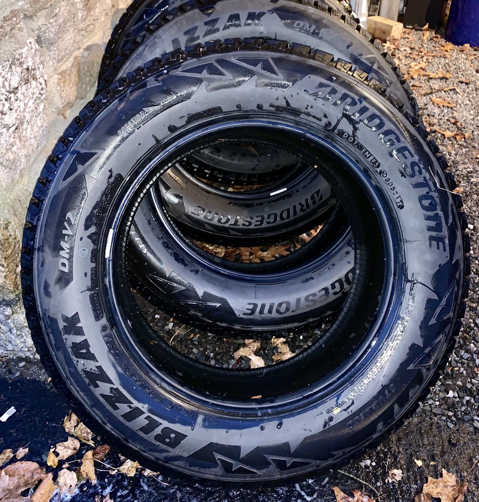 4 winter tires used 1 season half price