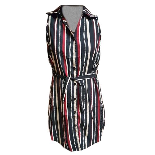 Chemise Sans Manches Rayée Femme - Taille L - Multicolore - Occasion Très Bon état