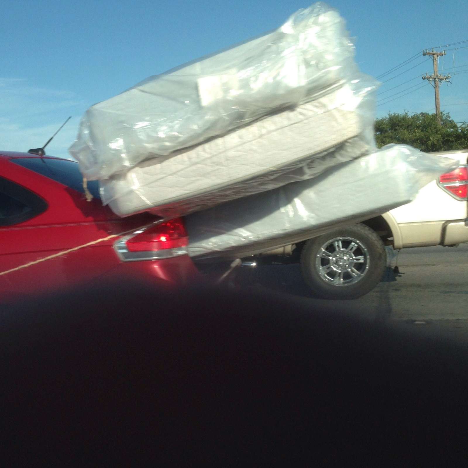Car hauling mattresses