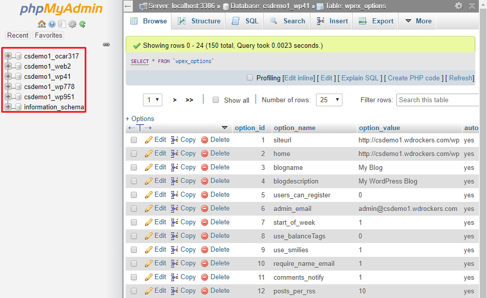 We are in phpmyadmin or a similar tool and see all tables of our wordpress database. How to Delete Extra Database Tables After Uninstalling a WordPress Plugin? - ServerCake India