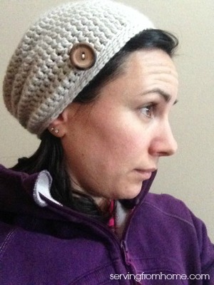 Hat on head