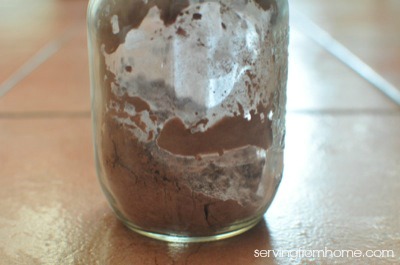 corn starch and cocoa dry shampoo