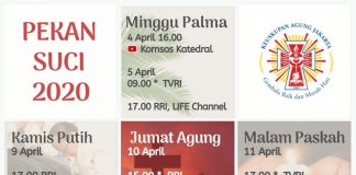 Berikut jadwal pemadaman listrik kamis, 6 mei 2021. Jadwal Misa Pekan Suci Di Gereja Katedral Jakarta Sesawi Net