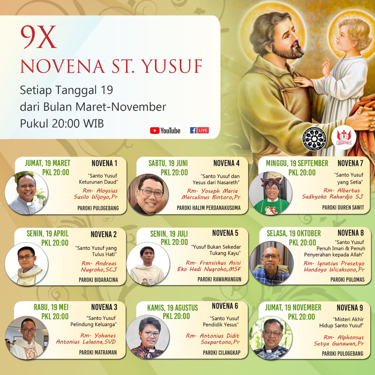 9 Kali Novena Santo Yusuf | SESAWI.NET