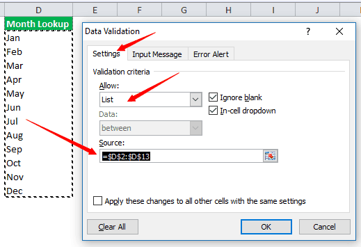 How To Create Appealing Excel Data Validation Drop Down List | SettingBox